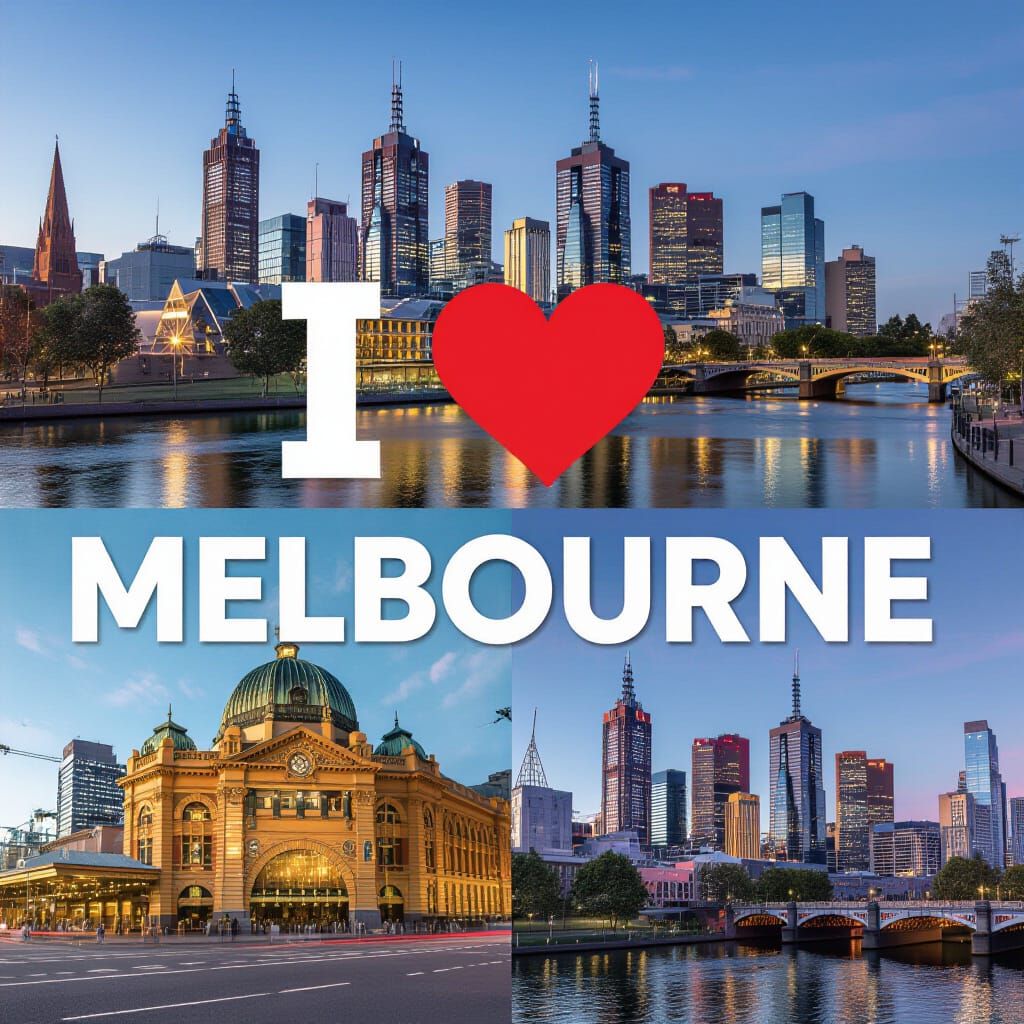 Melbourne Cityscape Art