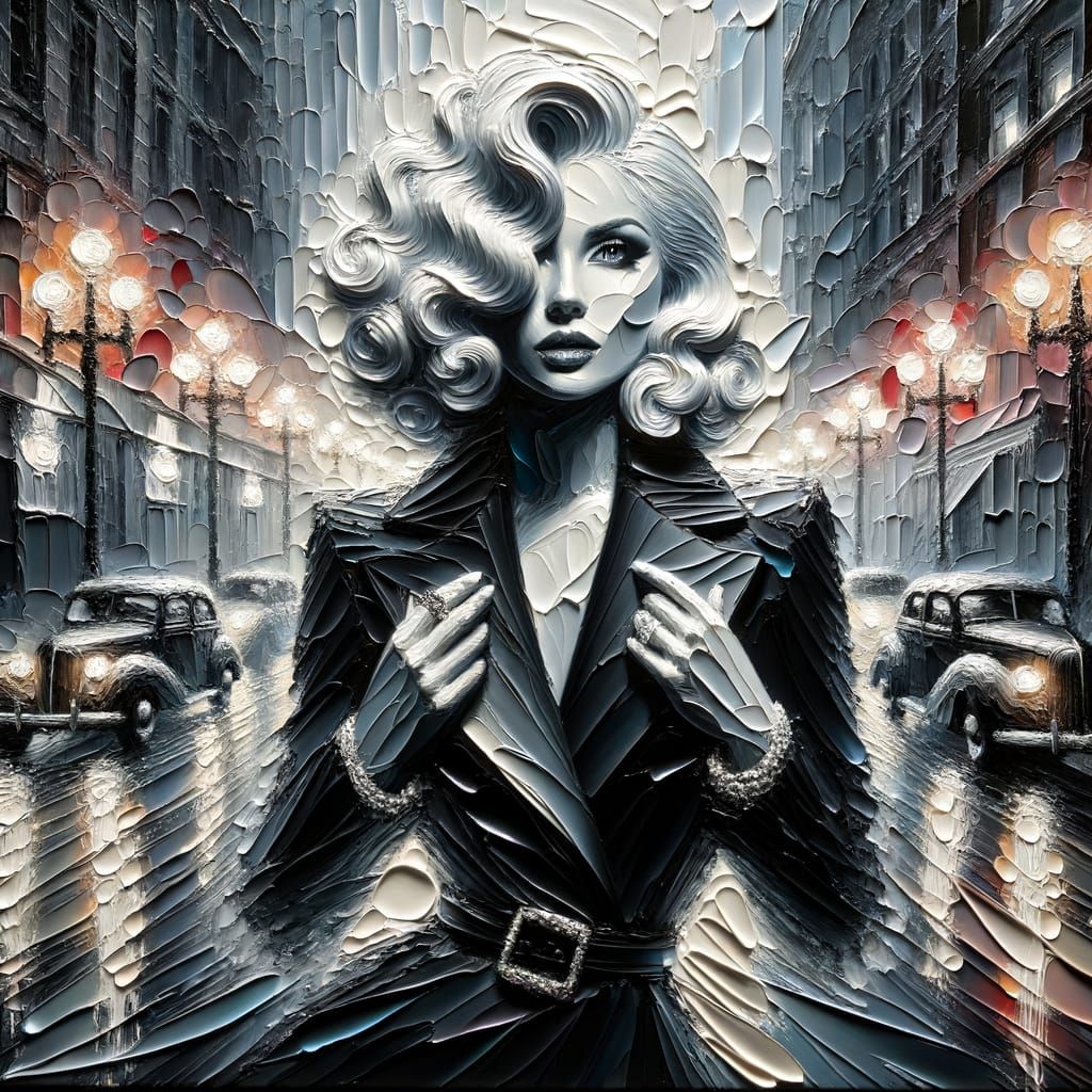 A Light in the Darkness — Film Noir & Impasto