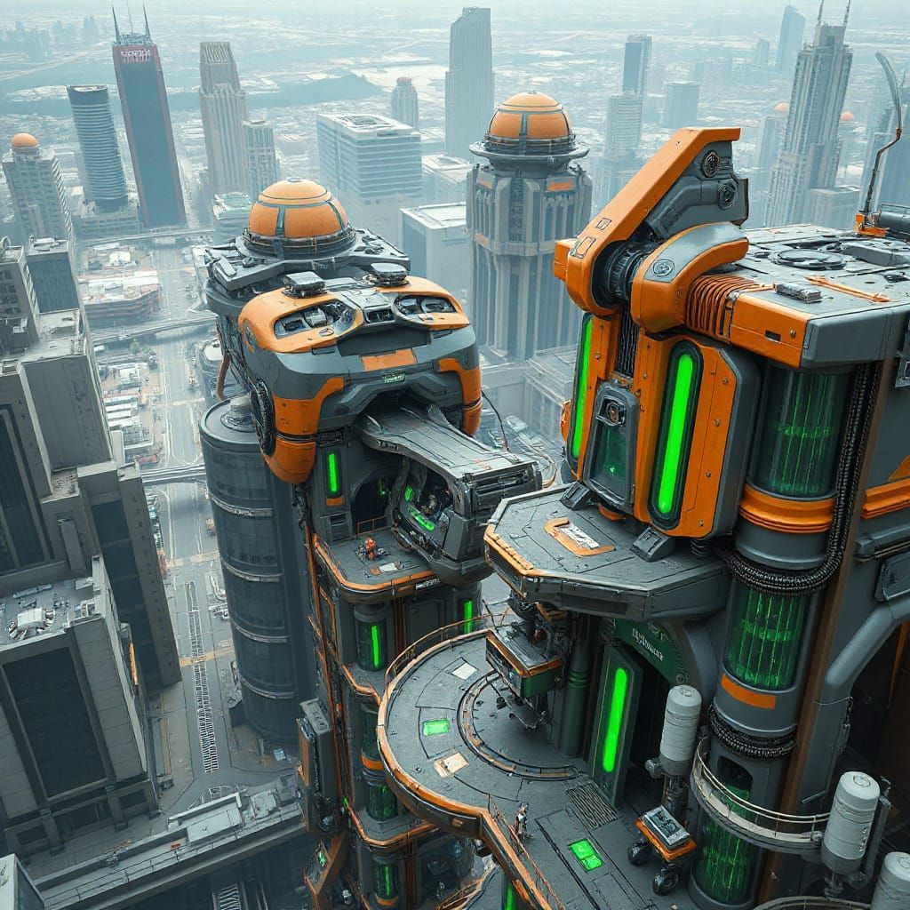 futuristic city