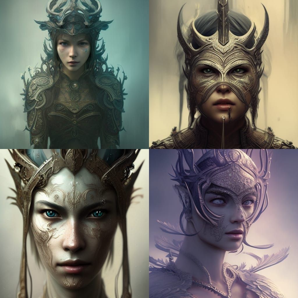 Majestic Skyrim Character Portrait in Detailed Fantasy Art