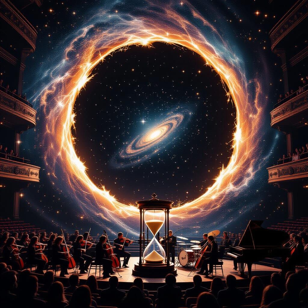 Cosmic Concert Hall Inside Black Hole Event Horizon