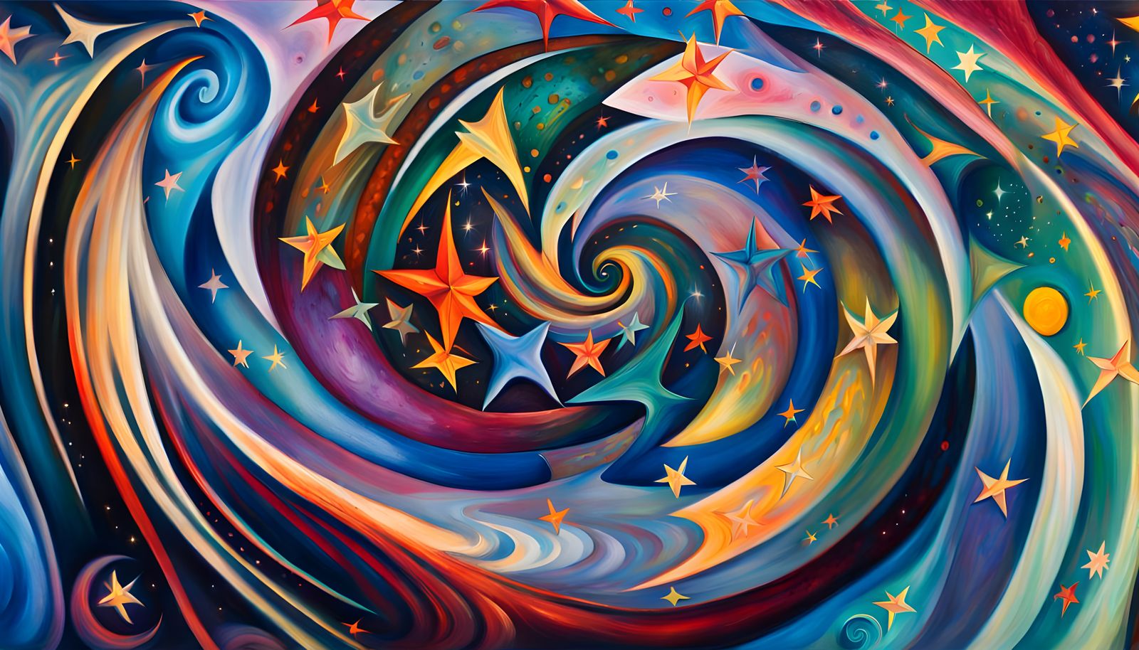 Cosmic Star Cluster Formation in Abstract Expressionism