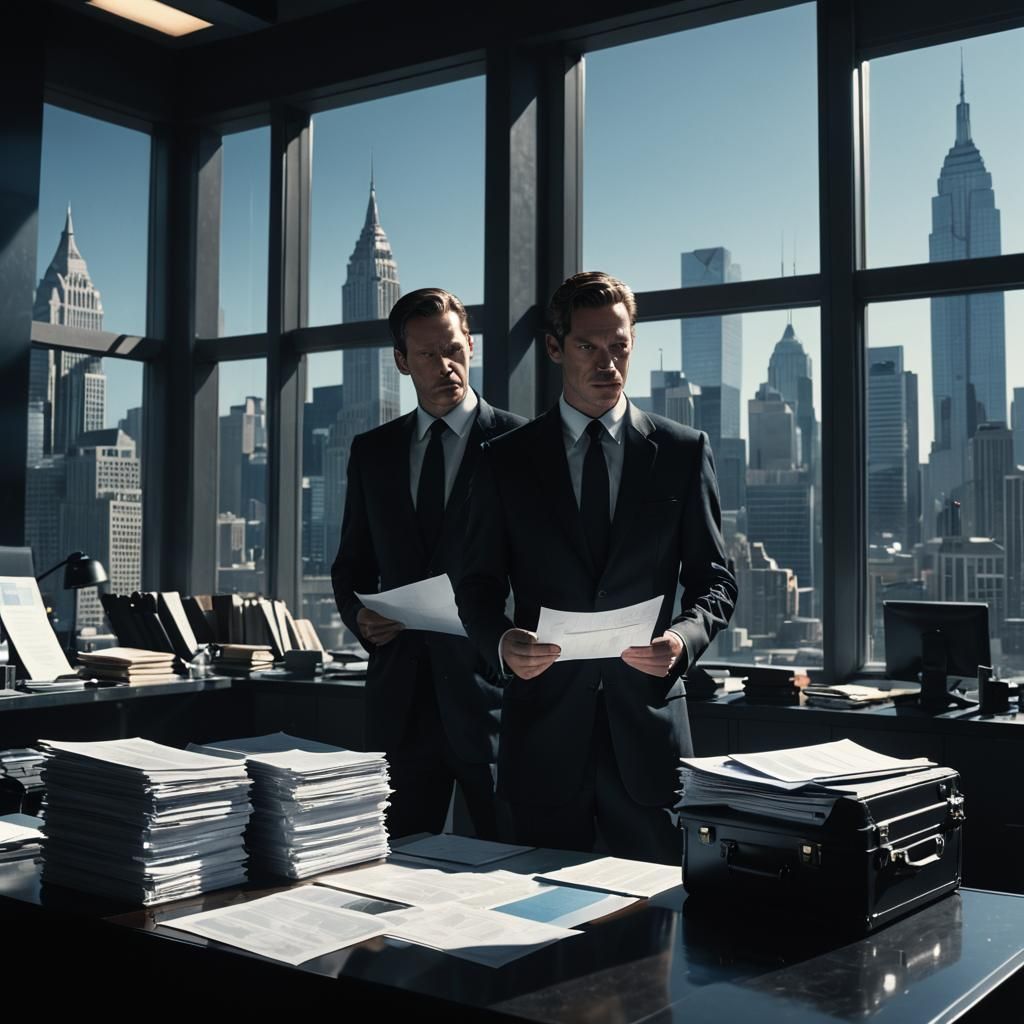 Men in Black: Cinematic Cityscape Scene