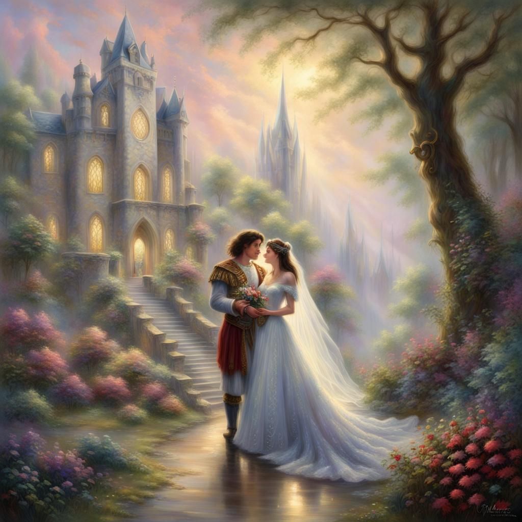 King and Queen's Ethereal Fantasy Wedding