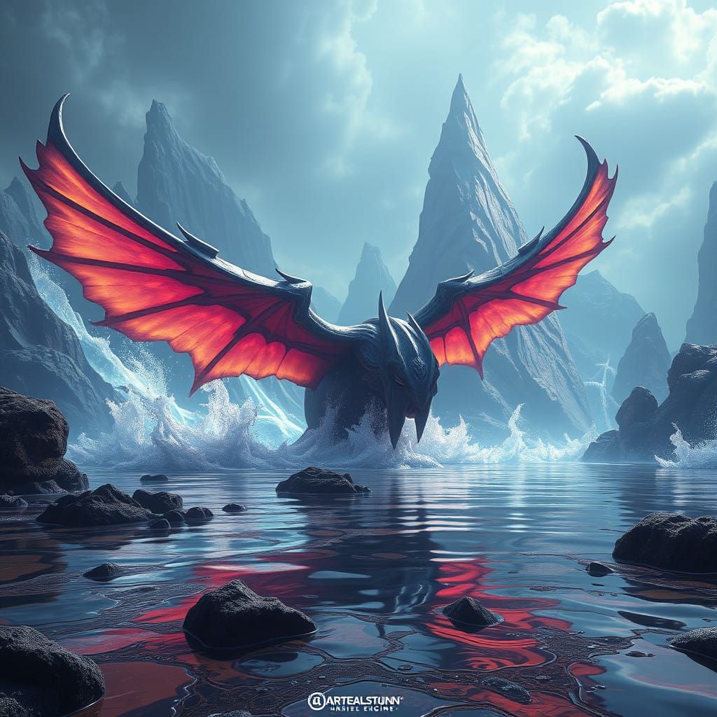 Fantastical Water Realm in Intricate Detail