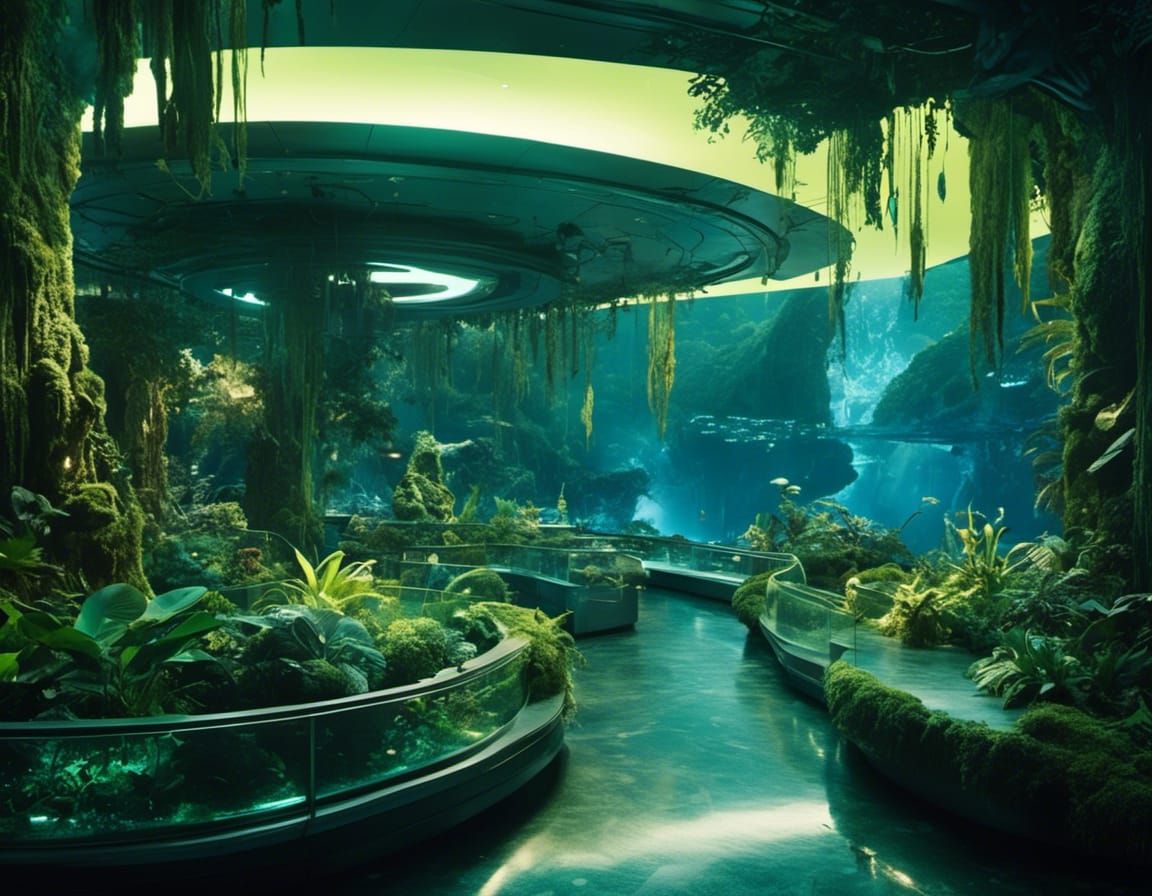 Futuristic Nike Store on Pandora in Jungle Setting