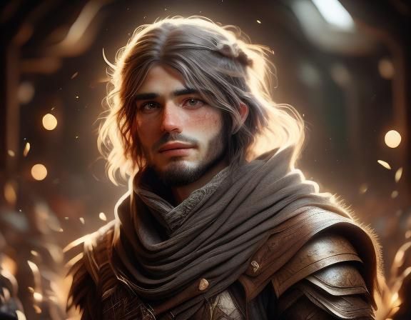 Elven Male Portrait in High Definition