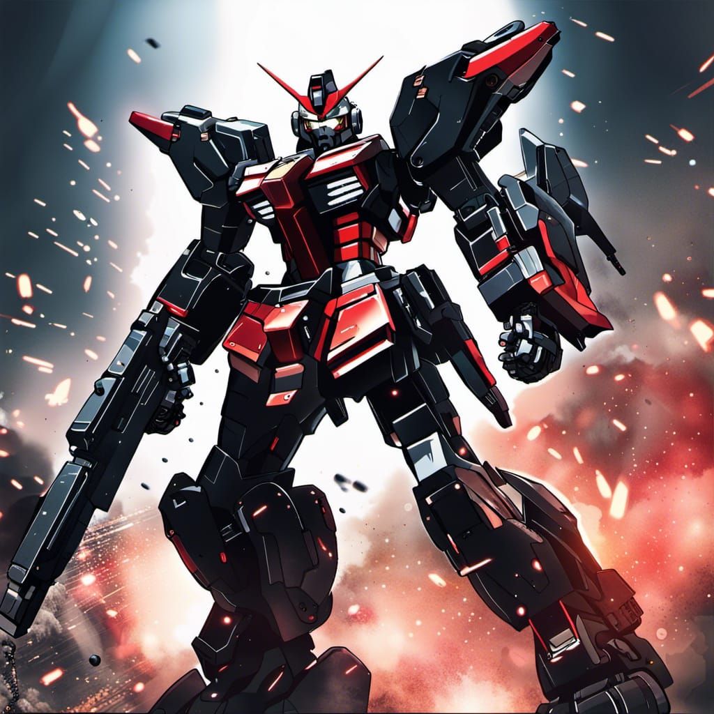 Gundam black unicorn Mecha