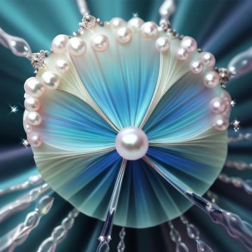 Macro Close-Up of Luminous Pearls on Velvet