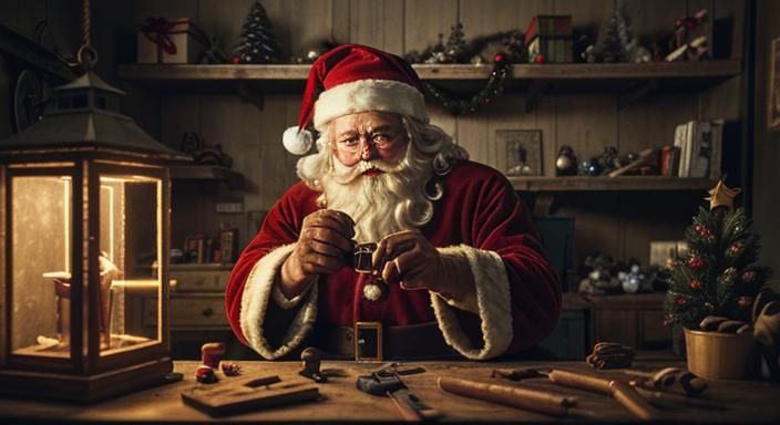 Santa's Workshop: A Cozy Christmas Film Still