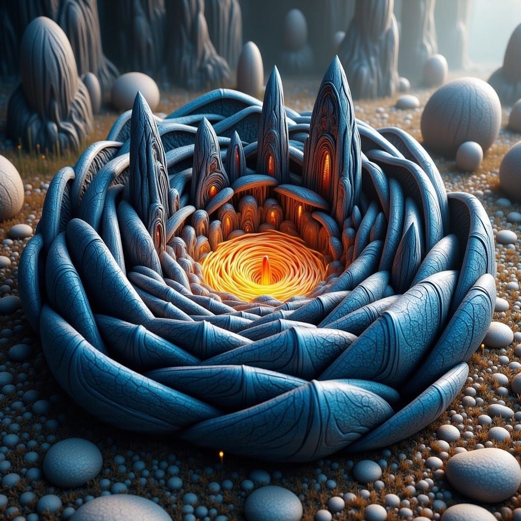 Biomechanical Marble Flowers with Translucent Fluid