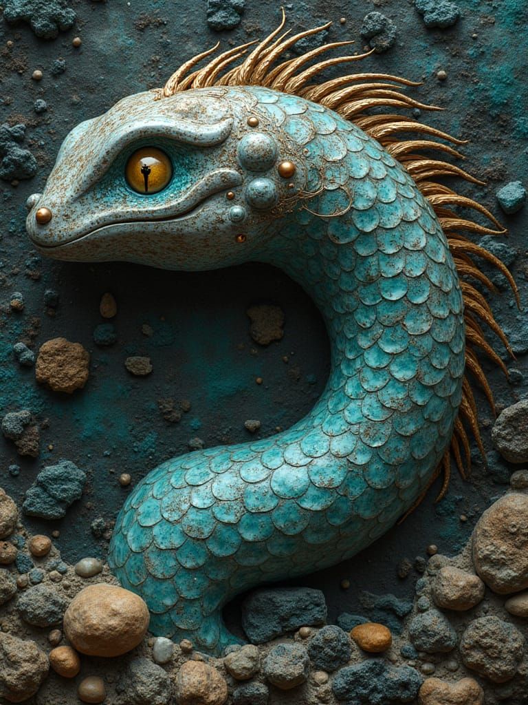 You-Beaut Copperised Fingerspinner in Azurite Malachitic Sta...