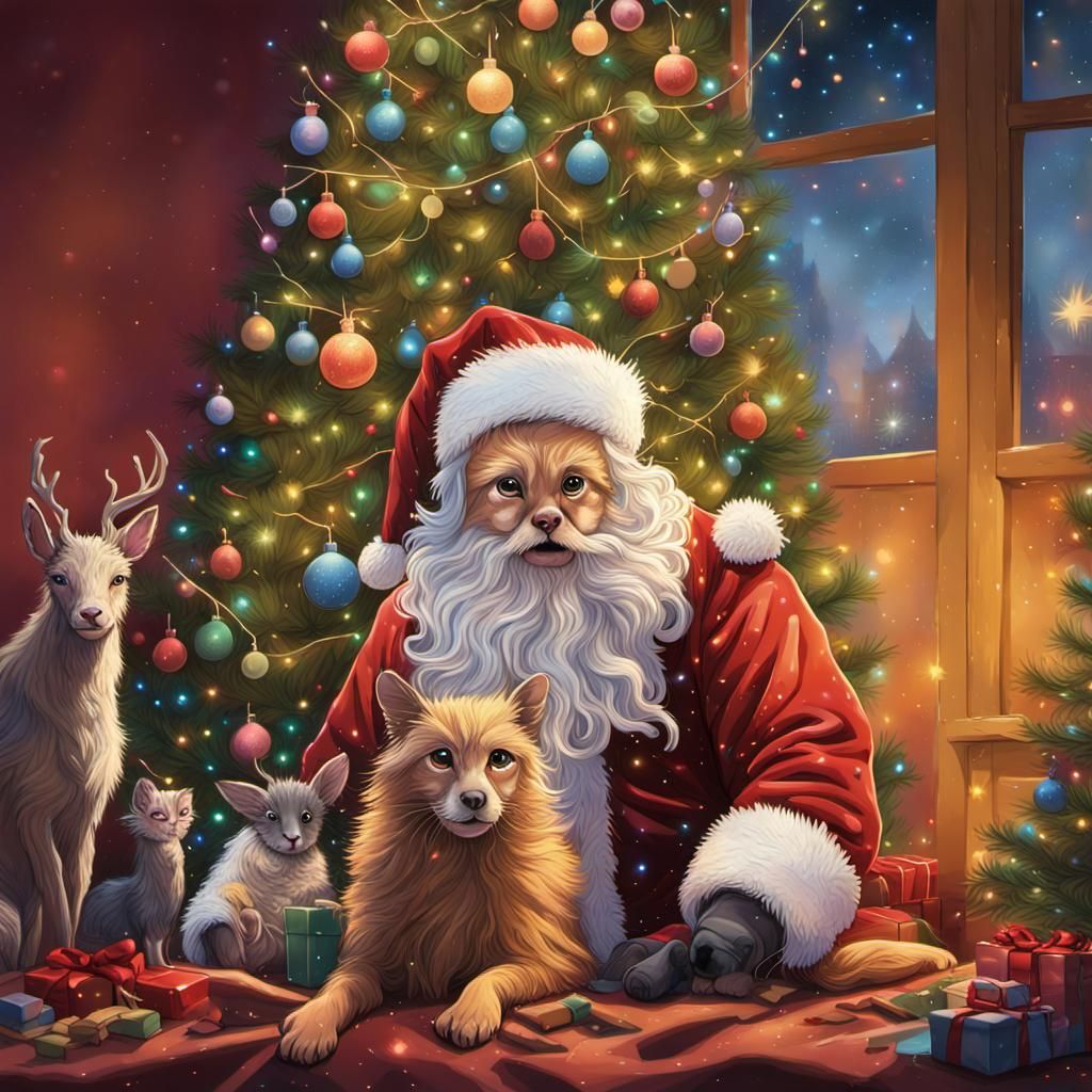 Charlotte's Web Christmas in Hyperrealistic Style