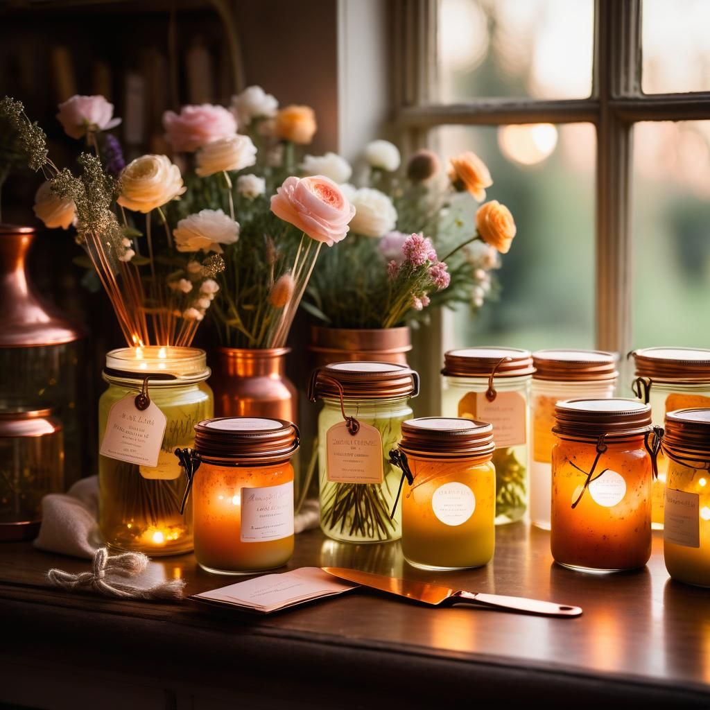 Soft Focus Skincare Boutique in Whimsical Floral Setting