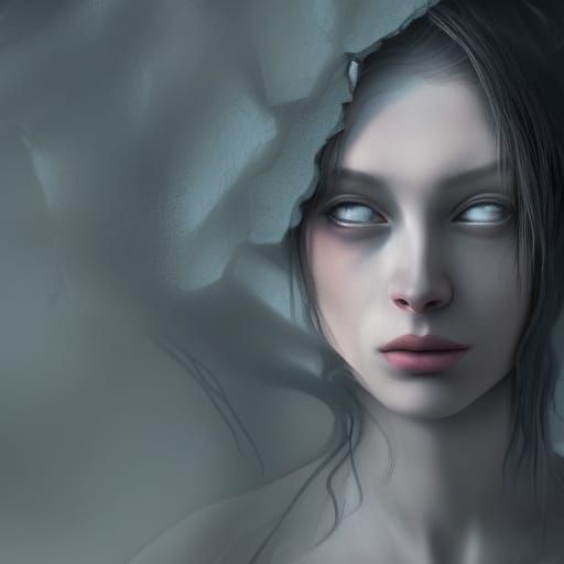 Stone Woman: Dreamcore Concept Art in 8k