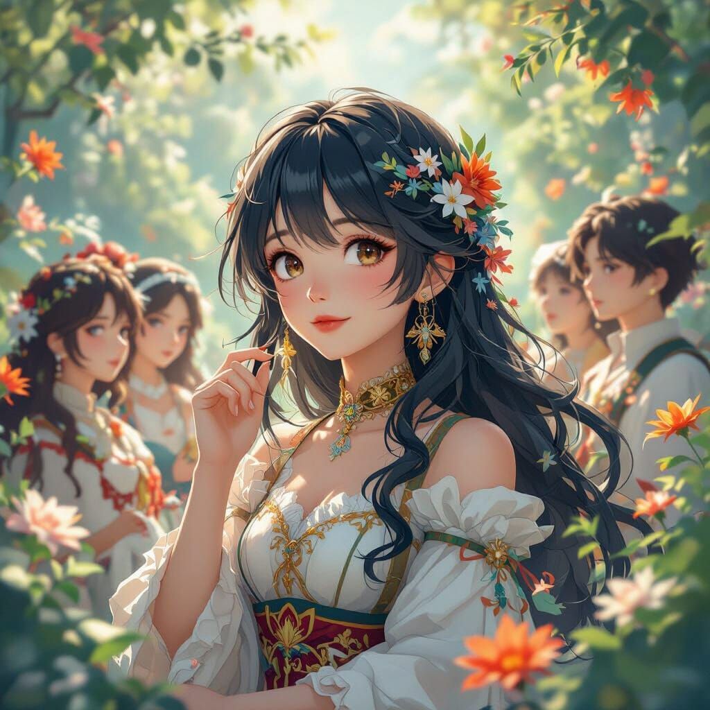 Dreamland of Diverse People in 3D Anime Style