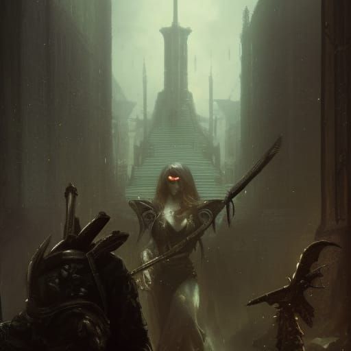 Imposter's Dark Deed: Fantasy Art in 8K