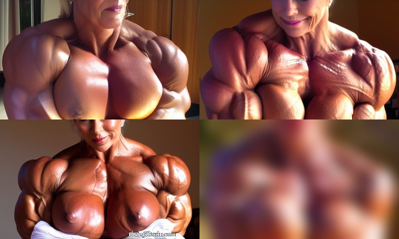 Muscular Female Bodybuilder Mom with Ripped Physique