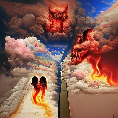 Dividing Heaven and Hell: An AI Interpretation