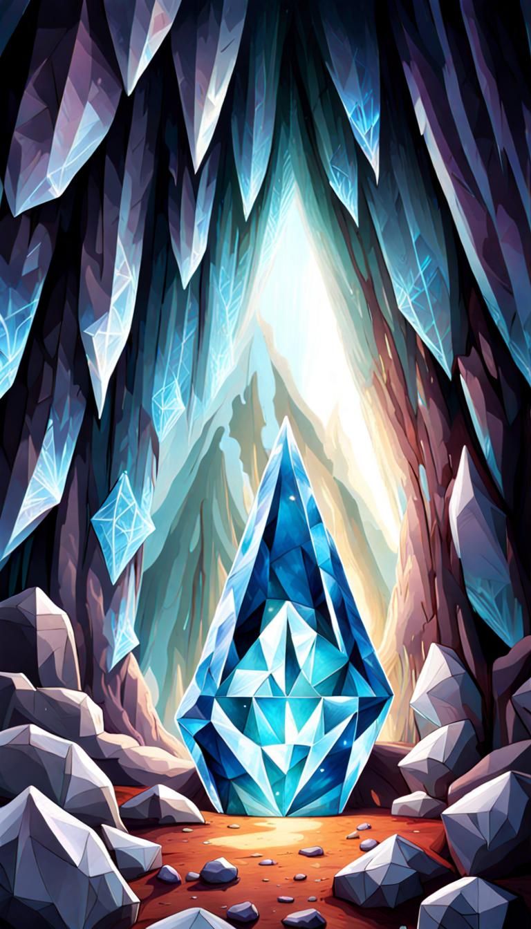Diamond Crystal Cave with Diamond Portal