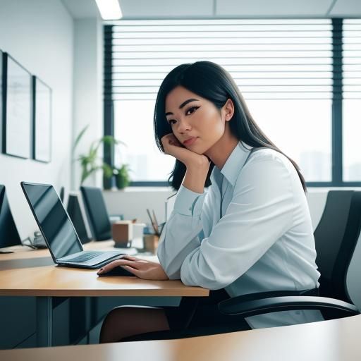 Motivated Employee in Modern Home Office