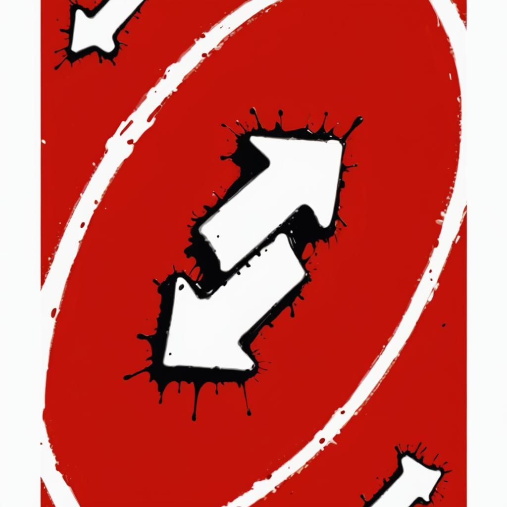 Abstract Expressionist Close-Up with Vibrant Splatters