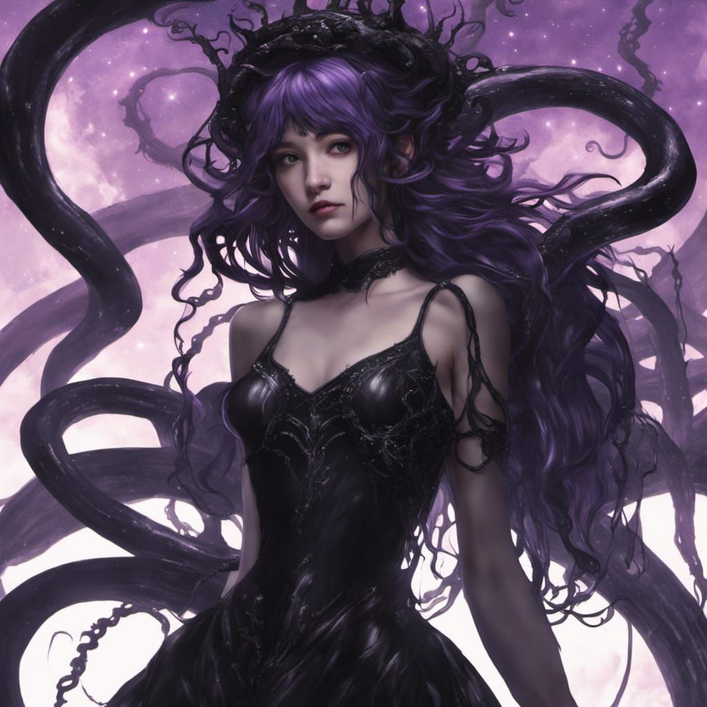 Princess Saturn in Dark Fantasy Style