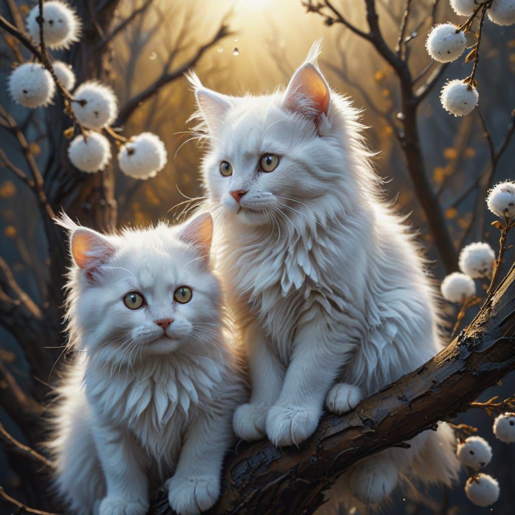 Whimsical Dark Fantasy Oil Paintings of Springtime Furry Fri...