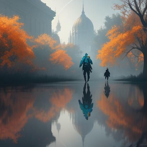 Hyperdetailed Park Scene with Dynamic Lighting