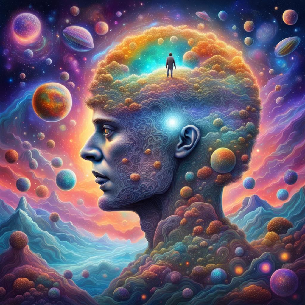 Holographic Astral Illustration of Unexplored Worlds