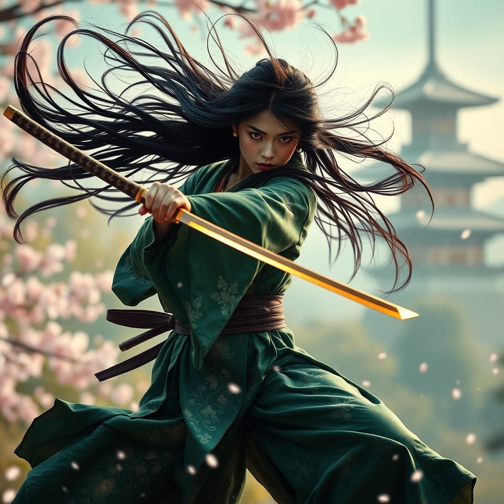 Modern Geisha Defies Gravity with Deadly Precision