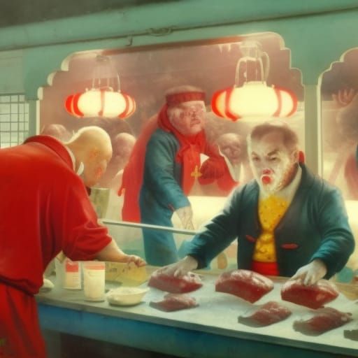 Ronald McDonald Butcher Shop: Retro Soviet Horror Advert