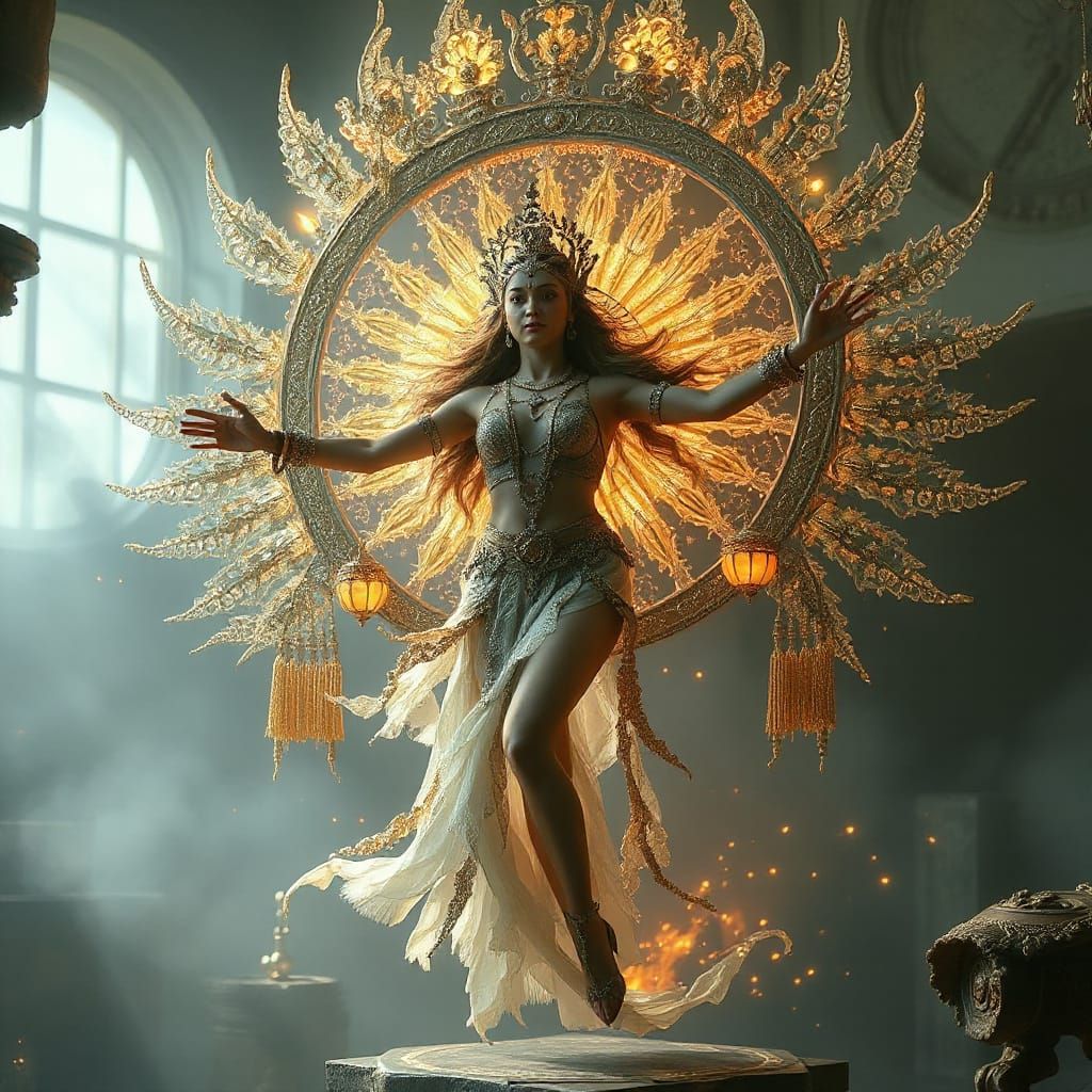 Apsara the Celestial Dancer in Epic Digital Matte Painting