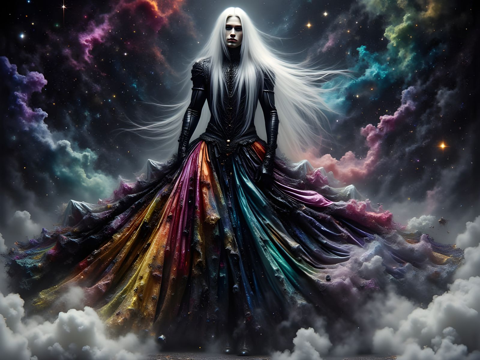 Goth Prince in Cosmic Gown