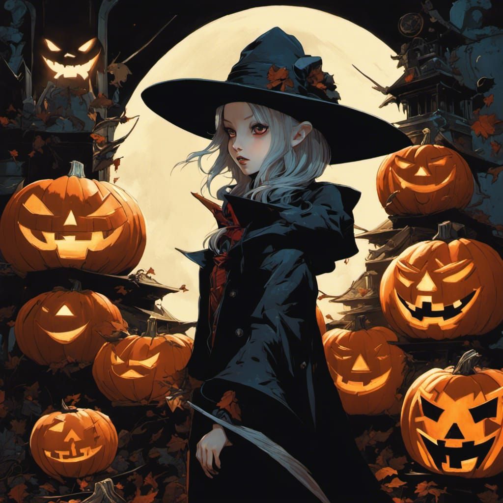 Elegant Vampire Sorceress in Hyperrealistic Digital Art