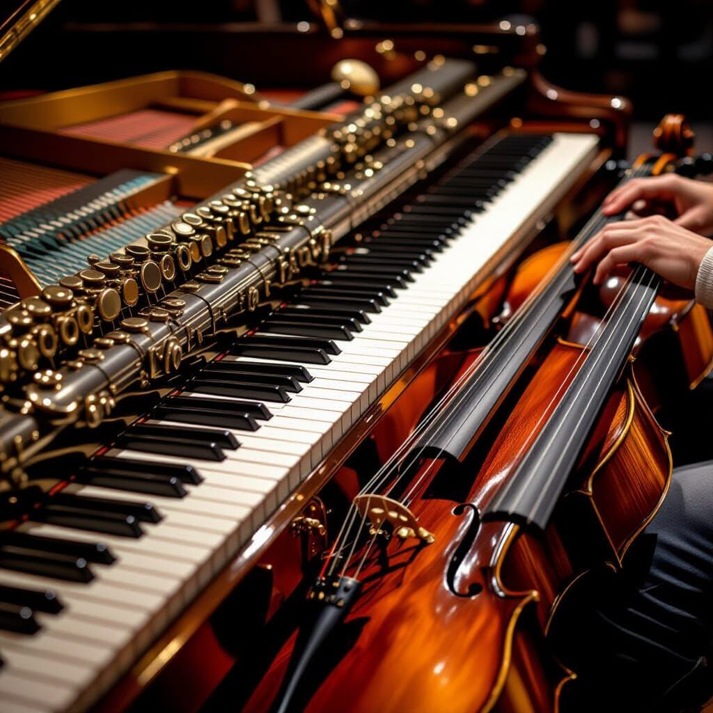 AI Generated Image of Musical Instruments