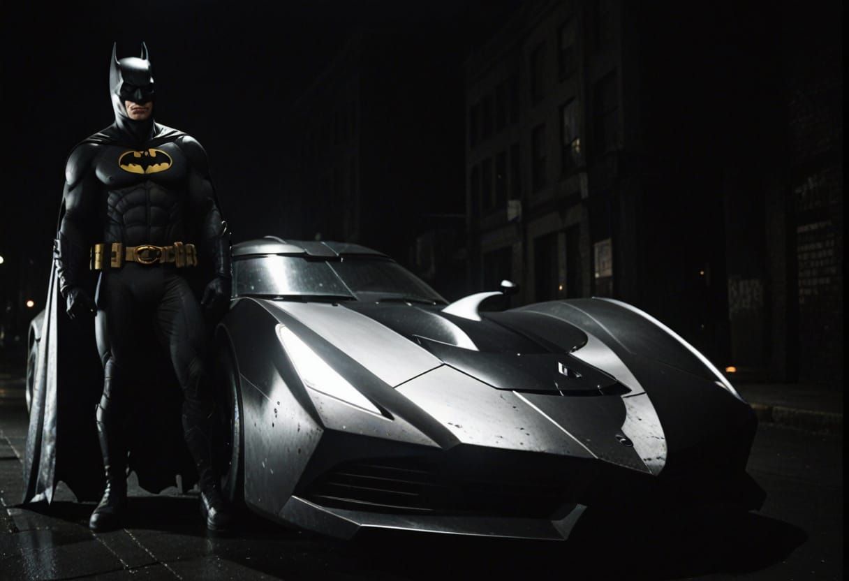 Batman Emerges from Shadows in Gotham's Dark Alleys
