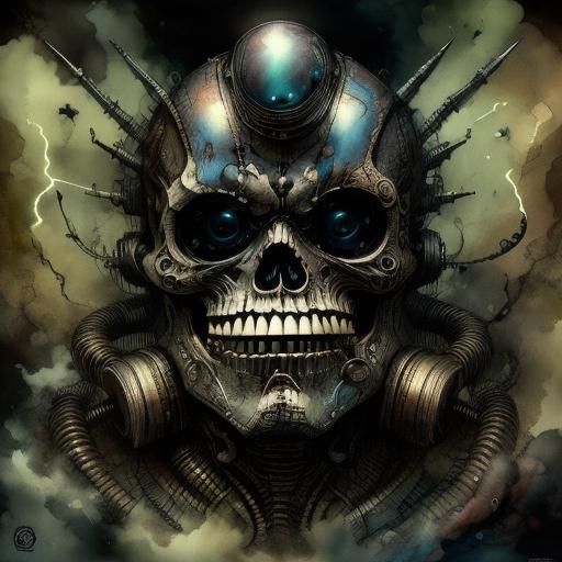 Inky Geisha Mouse in Dark Surroundings