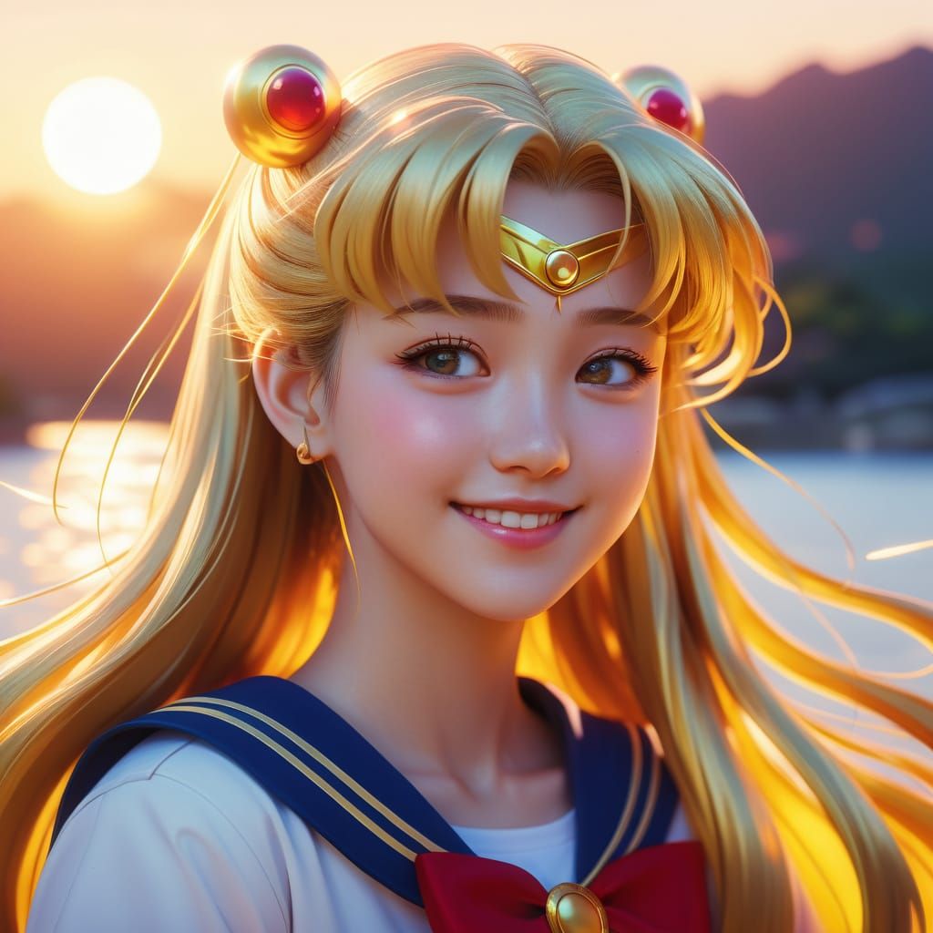 Usagi Chan (Sailor Moon in school)