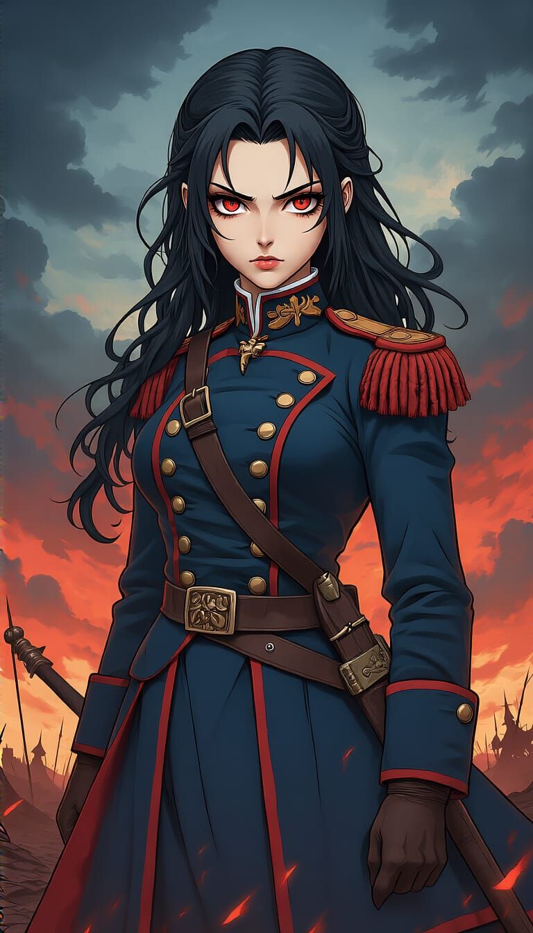 Anime Girl Inspired by Vlad the Impaler