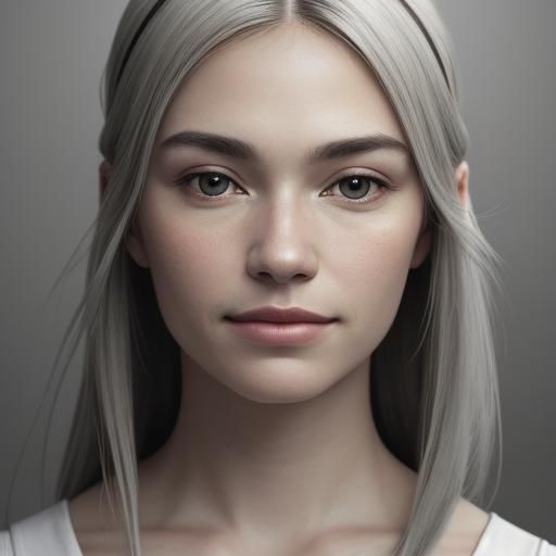 Photorealistic Portrait of a Man with Subtle Smile