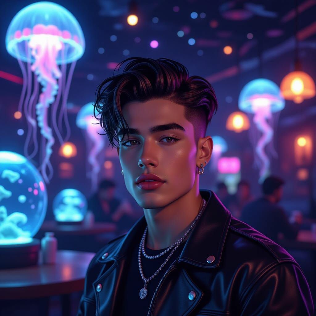 Grunge Guy in Celestial Cafe-Pub Discotheque