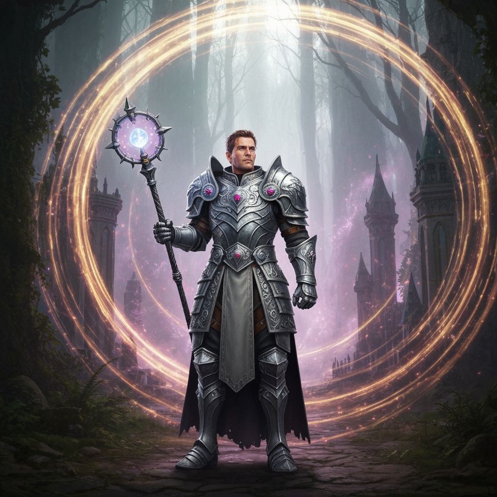 Fantasy Warrior and Dragon in Photorealistic Style