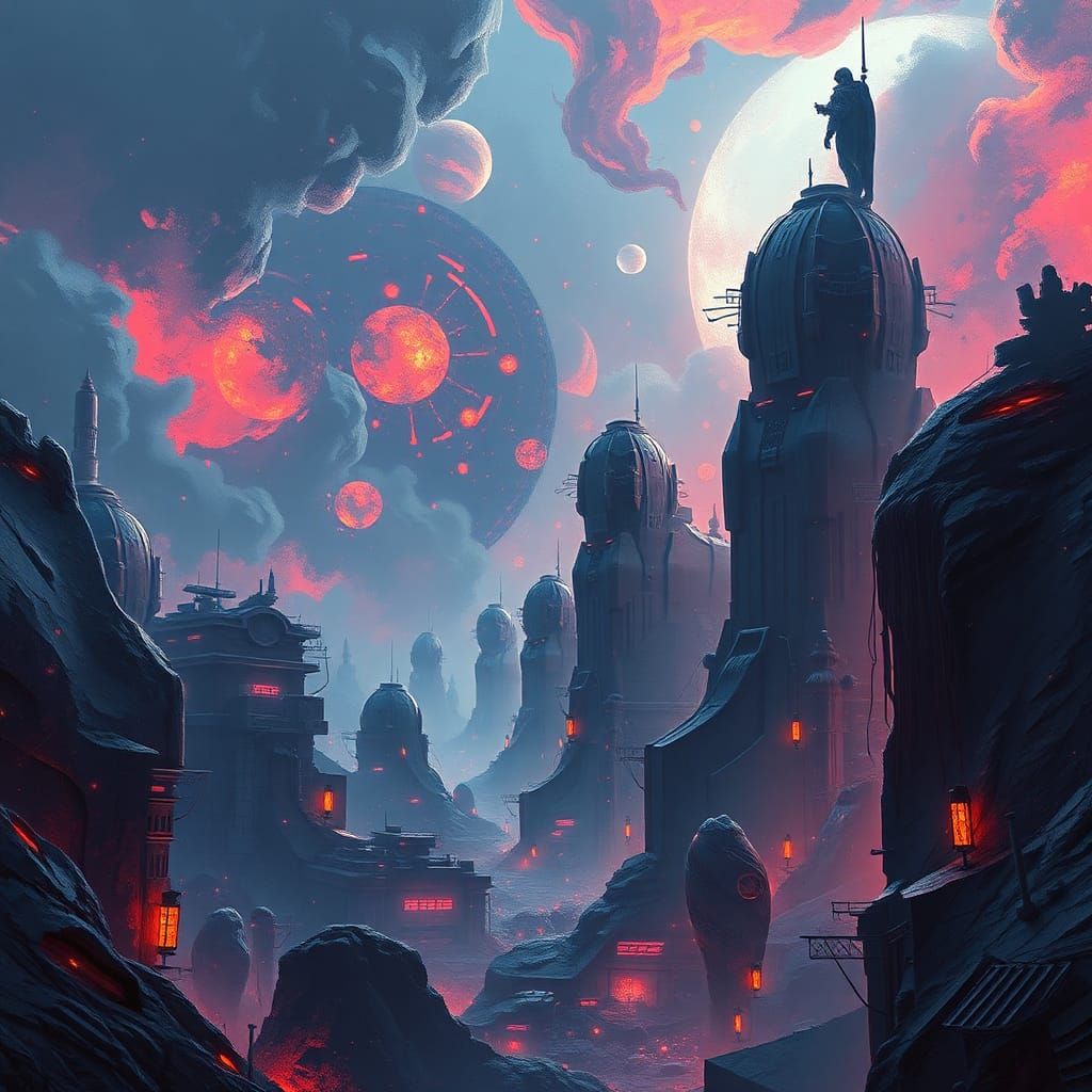 Gantz-Inspired Splash Screen in 8k Resolution