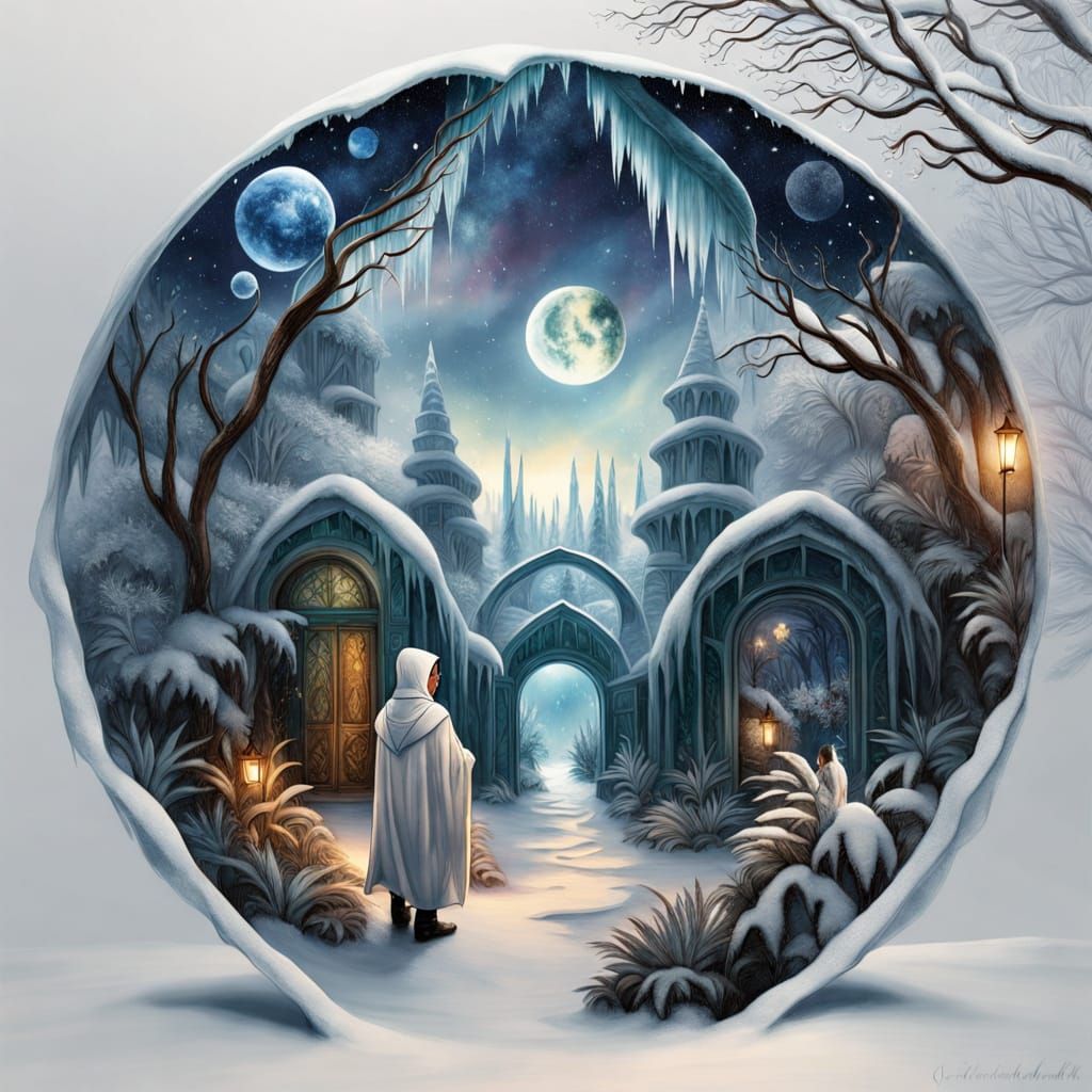 Frozen Stargate Reveals Tropical Universe in Watercolor