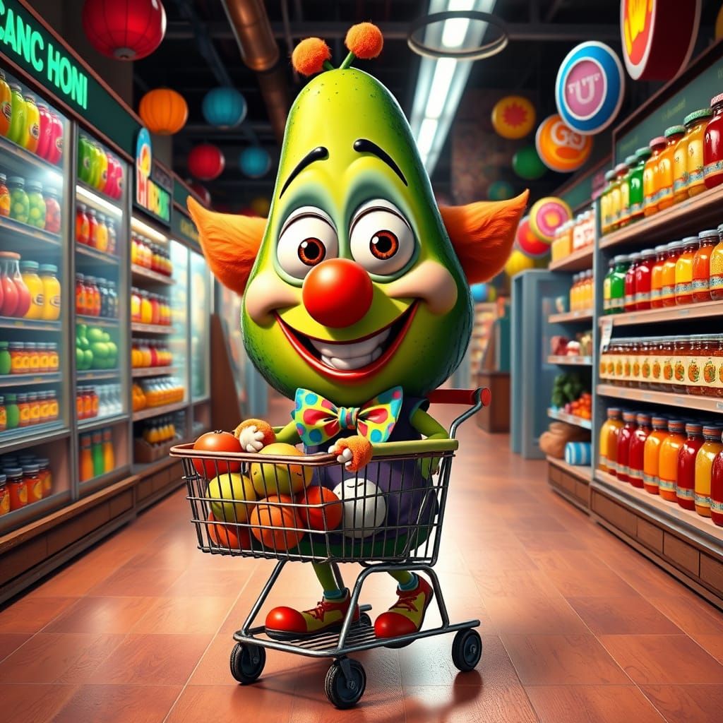 Avocado the clown
