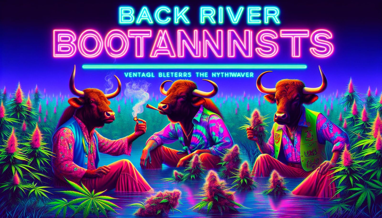 Back River Botanists: Hippie Bulls in Psychedelic Marsh