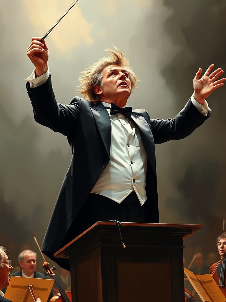 Passionate Maestro in Motion