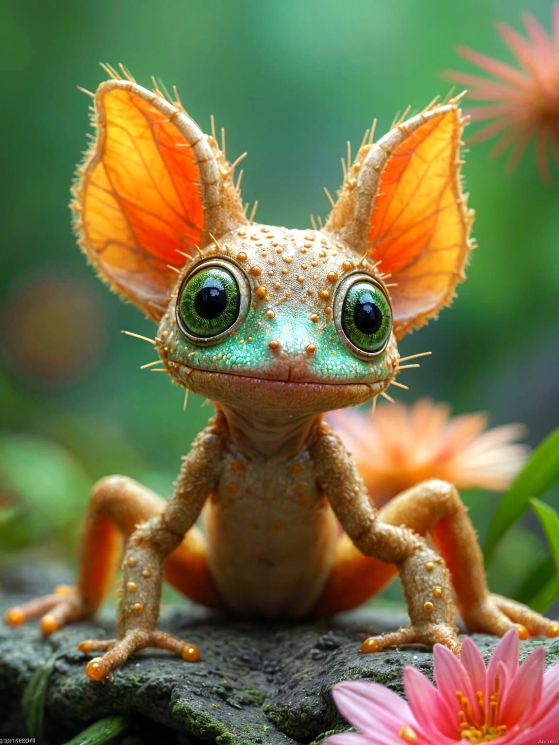 Chibi Hybrid Creature in Fantasy Jungle