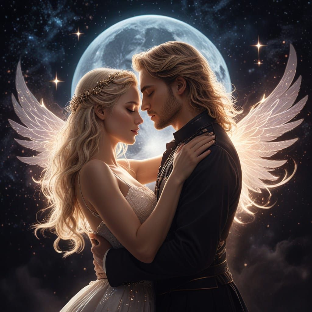 Ethereal Twin Flames in Galaxy Setting